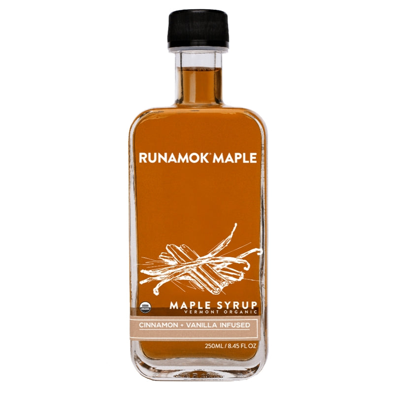 Runamok Organic Cinnamon and Vanilla Infused Maple Syrup