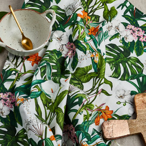 Catherine Lewis Design Palm House Tropics Tea Towel — Made in the UK With Organic Cotton