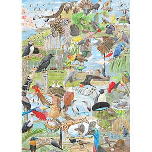 Around the World in 50 Birds Puzzle