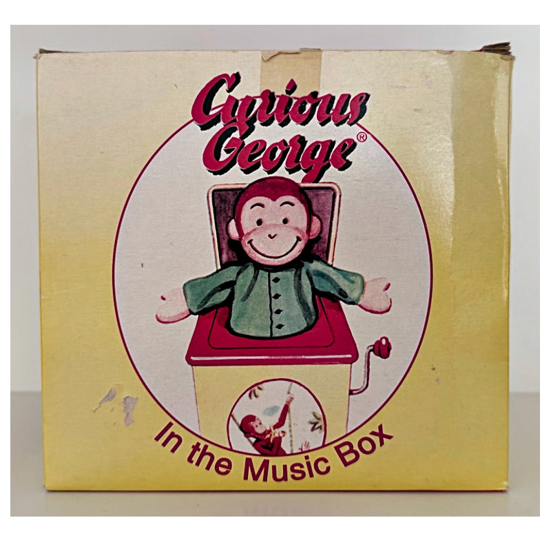 Vintage Curious George Jack in the Box by Schylling (1995)