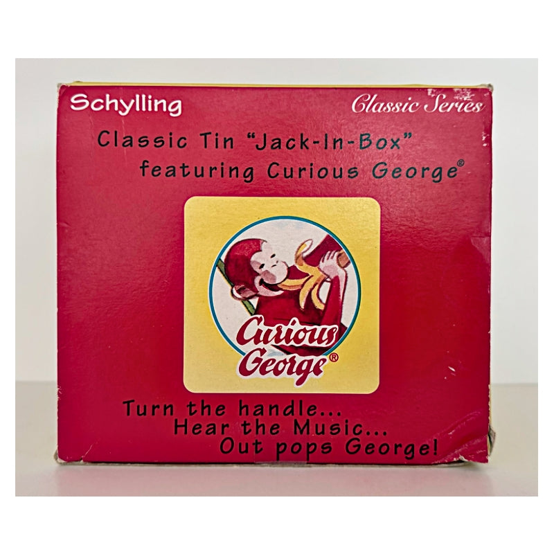 Vintage Curious George Jack in the Box by Schylling (1995)