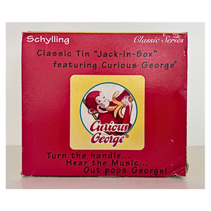 Vintage Curious George Jack in the Box by Schylling (1995)