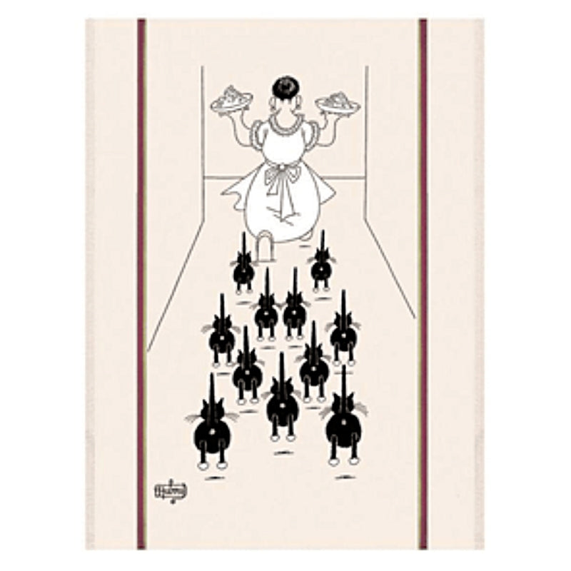 Tourchons and Bouchon "Dinner Time" Tea / Kitchen Towel