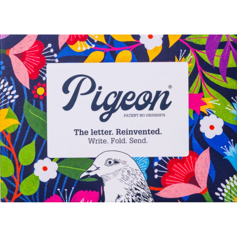 Floral Fantasia Pigeons Folded Origami Letter Set 