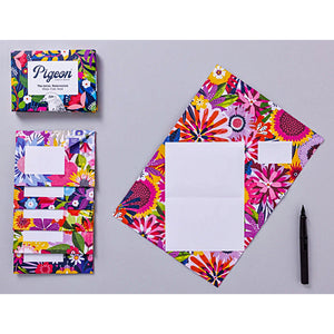 Floral Fantasia Pigeons Folded Origami Letter Set 