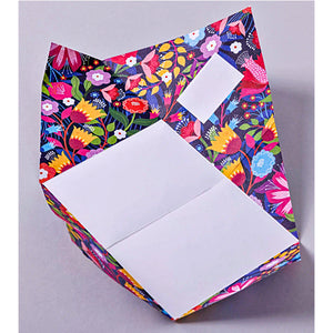 Floral Fantasia Pigeons Folded Origami Letter Set 