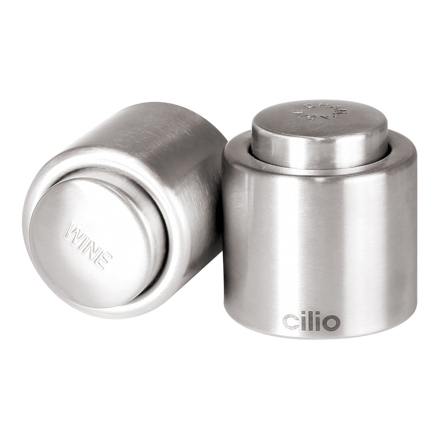 18/10 Brushed Stainless Steel Wine Sealer by Cilio