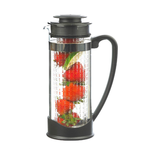 Atlantis Large 50-ounce Glass Water Fruit Herb Infuser Water Pitcher