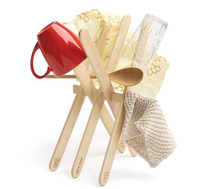 Bee's Wrap Vermont Maple Drying Rack - Pretty Things & Cool Stuff