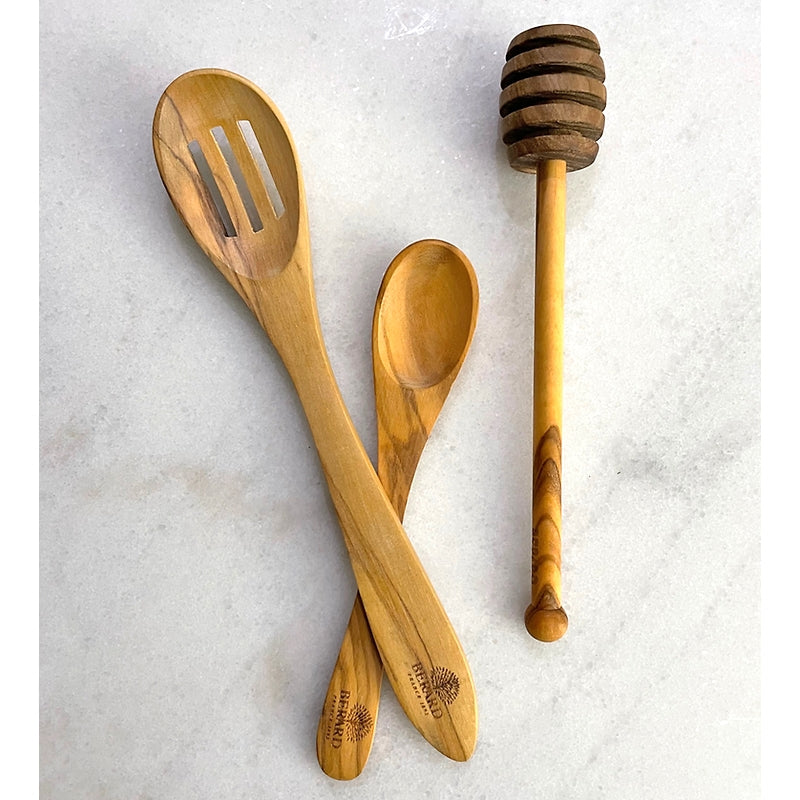 Berard 3-piece Olive Wood Life's Little Pleasures Kitchen Utensil Set -  Pretty Things & Cool Stuff