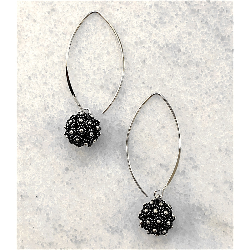 Blanc de Noir & Co. Nala Ball Drop Earrings