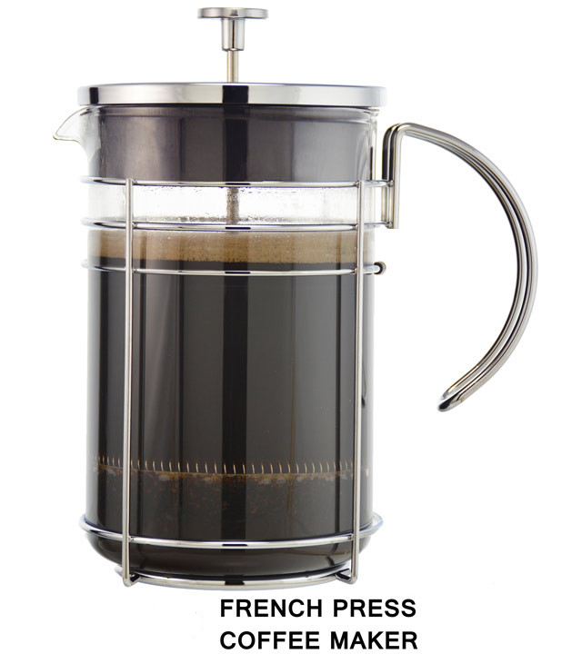 French Press & Milk Frother Set: GROSCHE Cafe Au Lait - Red