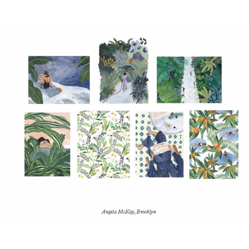 Flower Box: 100 Postcards by 10 Artists (100 botanical artworks by 10 artists in a keepsake box)