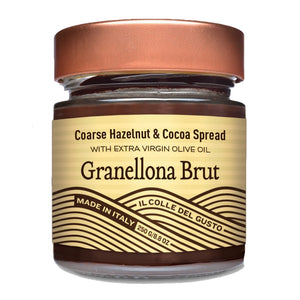 Il Colle del Gusto Granellona Brut Hazelnut and Cocoa Spread with Extra Virgin Olive Oil