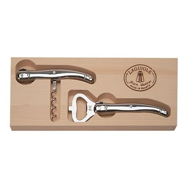 Jean Dubost Laguiole Stainless Steel Corkscrew and Bottle Opener