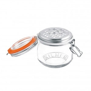Kilner Clip Top Jar with Grater — 17 Fluid Ounces