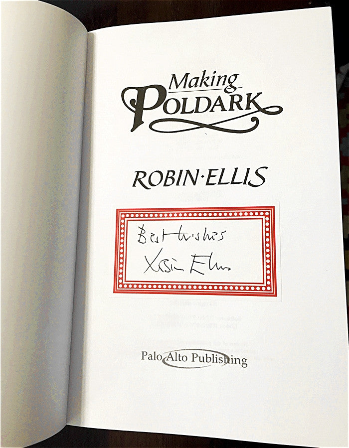 Example of Robin Ellis autographed copy of Making Poldark