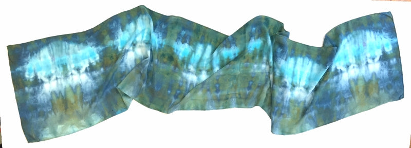 Monet's Garden Silk Scarf — HANDCRAFTED BY GOFORTH DESIGNS
