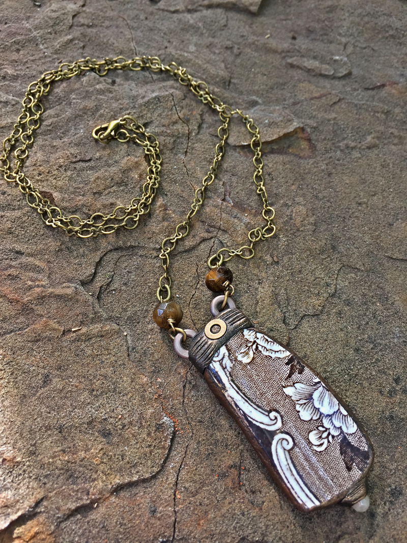 Past Object Art Pottery Shard Necklace