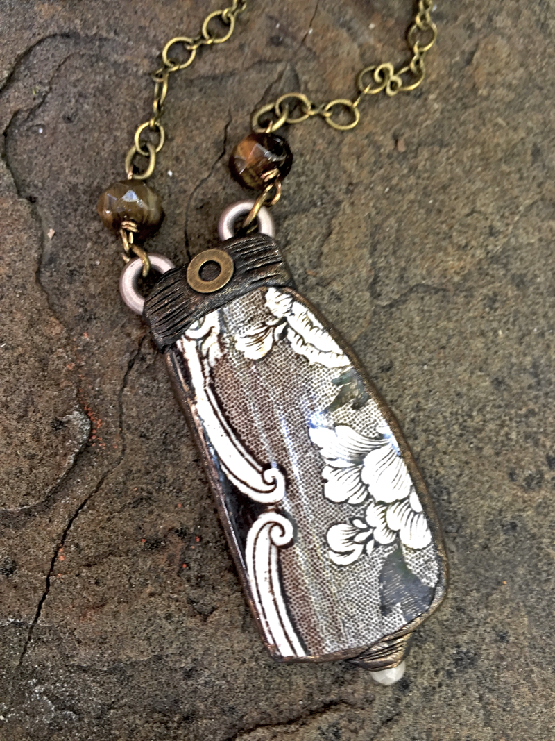 Past Object Art Pottery Shard Necklace