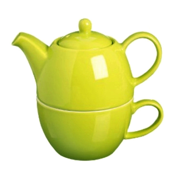 Gå op og ned privatliv kartoffel Price & Kensington Bright Green Tea for One Teapot & Cup - Pretty Things &  Cool Stuff