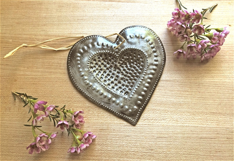 Recycled Oil Drum Heart  - Small Tool Center — BY Serge Jolimeau