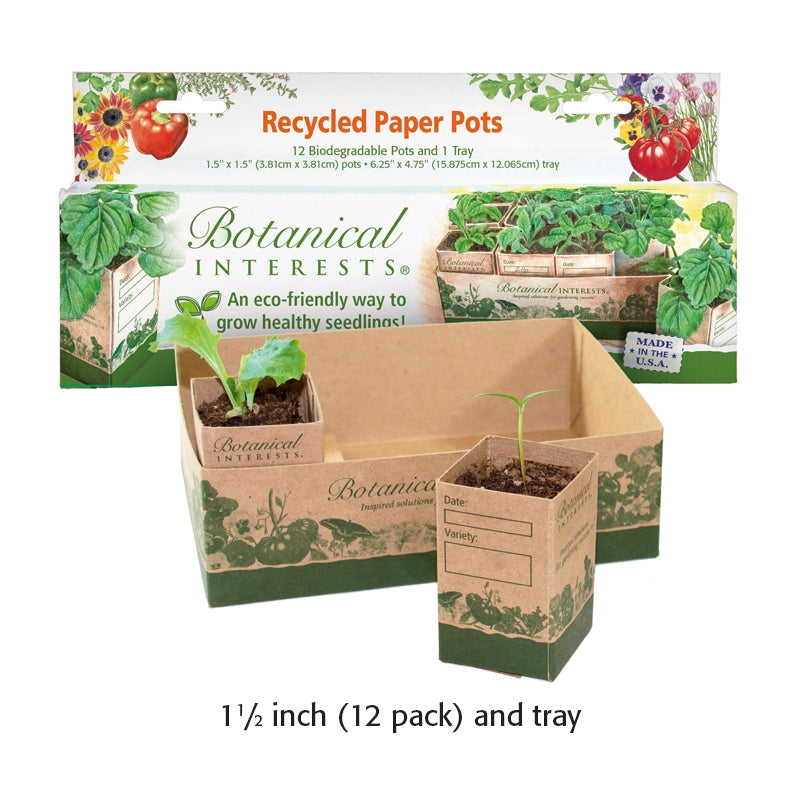 GROW YOUR OWN INDOOR/OUTDOOR BEE & BIRD FRIENDLY GARDENING KIT — WITH ORGANIC AND NON-GMO SEEDS FROM BOTANICAL INTERESTS