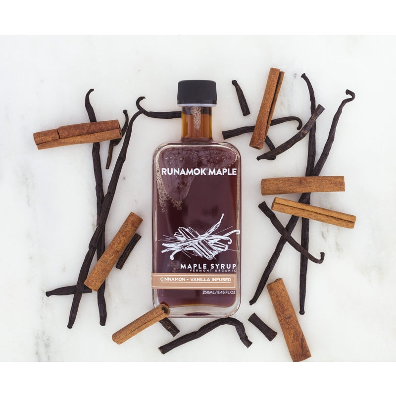 Runamok Organic Cinnamon and Vanilla nfused Maple Syrup