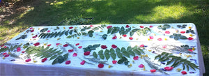 Part of Sara Griego's process of making her Nature's Diary scarves