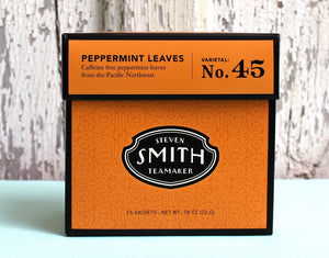 ARTISAN CRAFTED IN SEATTLE — PEPPERMINT Leaves - Large Cut - Herbal Infusion/ Tea Sachets, Varietal No. 45 — By SMITH TEAMAKER