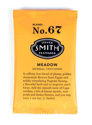 Steven Smith Teamaker — Smith Teamaker MEADOW Herbal Infusion - Caffeine-Free Chamomile Blend — Gift Carton of 15 Sachets
