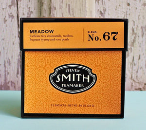 Steven Smith Teamaker — Smith Teamaker MEADOW Herbal Infusion - Caffeine-Free Chamomile Blend — Gift Carton of 15 Sachets