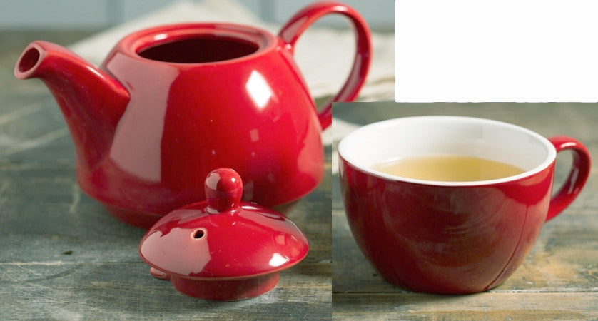 Price & Kensington Bright Red Tea for One Teapot & Cup