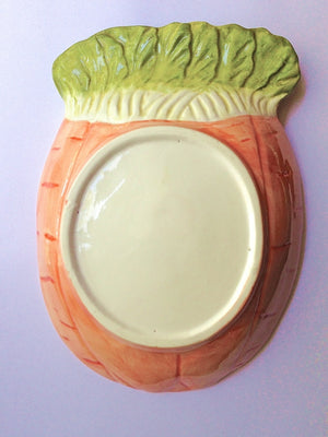 Vintage Ceramic Bunch of Carrots Serving / Side Dish