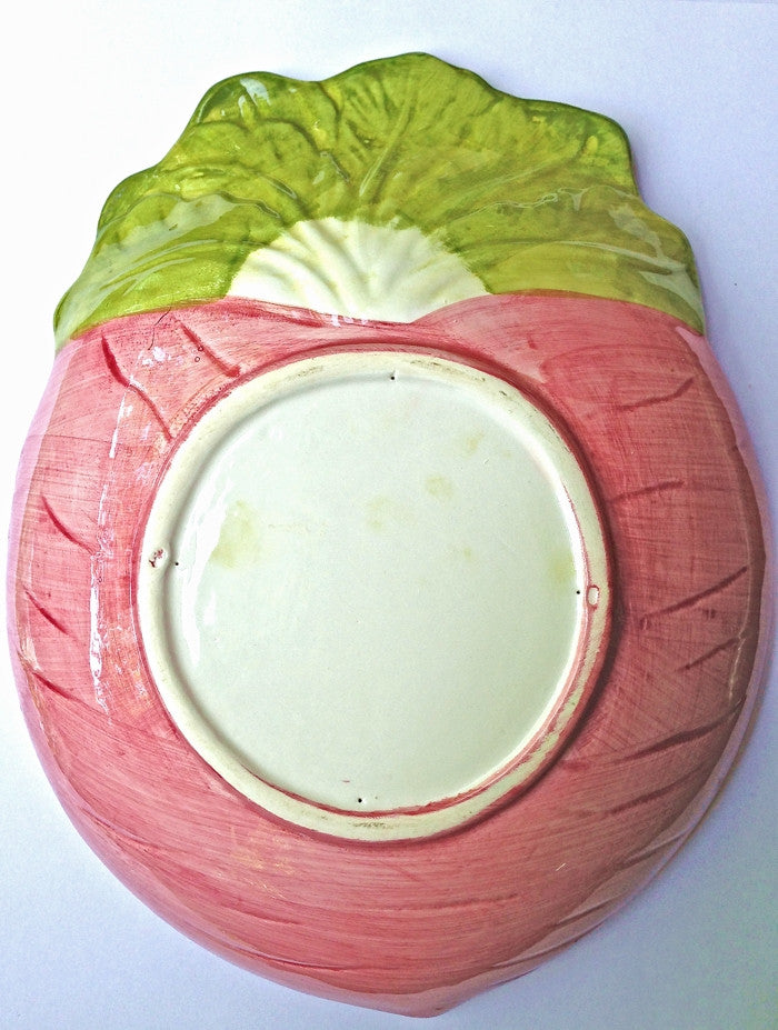 Vintage Ceramic Radish Serving / Side Dish