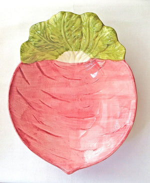 Vintage Ceramic Radish Serving / Side Dish