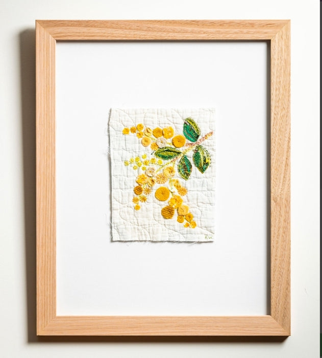 Wattle & Loop Yellow Flowers Slow Stitching Kit