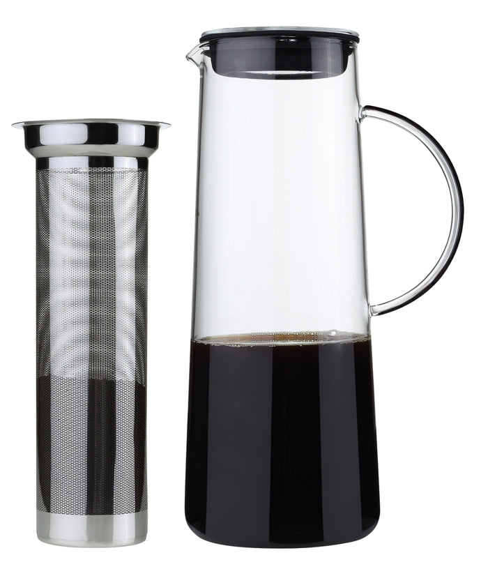Zassenhaus Aroma Brew Hot & Cold Brew Glass Coffee Infuser — 34 Ounce / 8  Cup Capacity